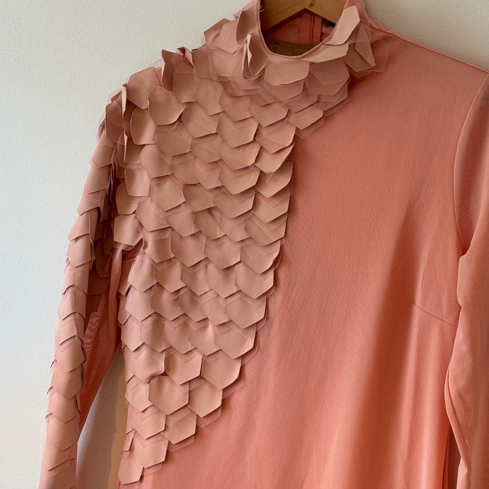 Pink Boutique Long Sleeve Dress with Cool Details New Large - Picture 10 of 10